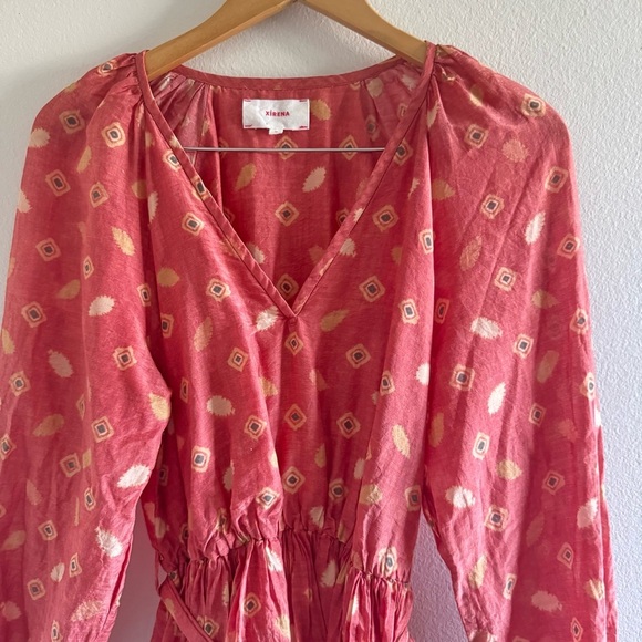 Xirena Rust Symone Silk Blend Dress size Medium - Picture 7 of 14